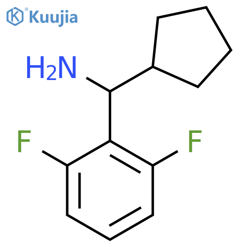 cyclopentyl(2,6-difluorophenyl)methanamine structure