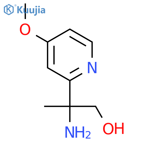 2-amino-2-(4-methoxypyridin-2-yl)propan-1-ol structure
