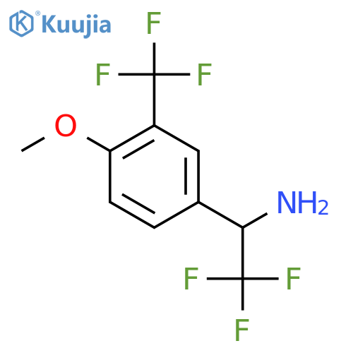 2,2,2-trifluoro-1-4-methoxy-3-(trifluoromethyl)phenylethan-1-amine structure