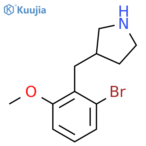 3-(2-bromo-6-methoxyphenyl)methylpyrrolidine structure