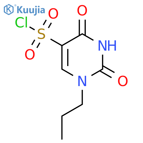 2,4-dioxo-1-propyl-1,2,3,4-tetrahydropyrimidine-5-sulfonyl chloride structure