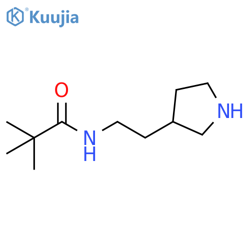 Propanamide, 2,2-dimethyl-N-[2-(3-pyrrolidinyl)ethyl]- structure