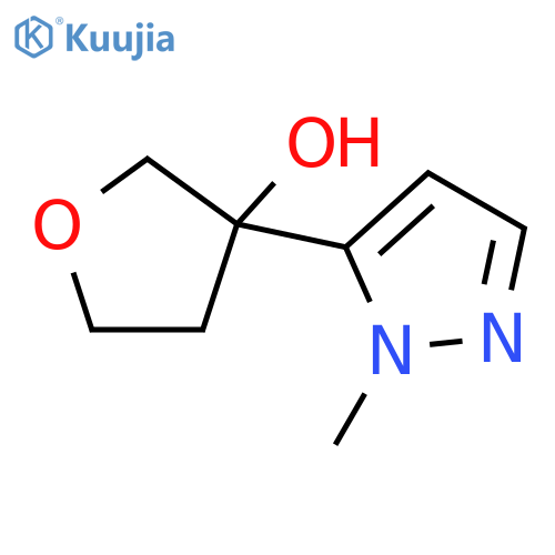 Tetrahydro-3-(1-methyl-1H-pyrazol-5-yl)-3-furanol structure