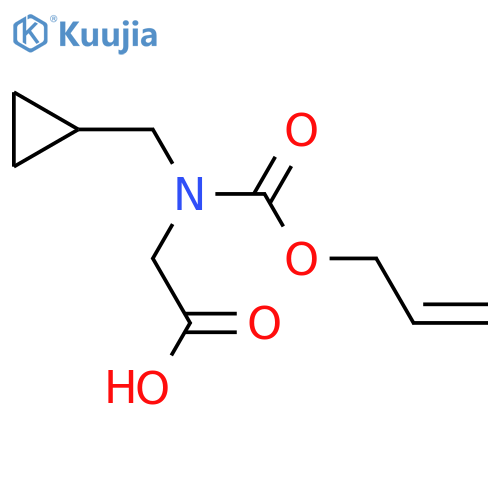 2-(cyclopropylmethyl)(prop-2-en-1-yloxy)carbonylaminoacetic acid structure