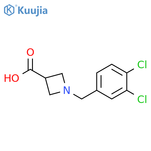 1-[(3,4-Dichlorophenyl)methyl]azetidine-3-carboxylic Acid structure