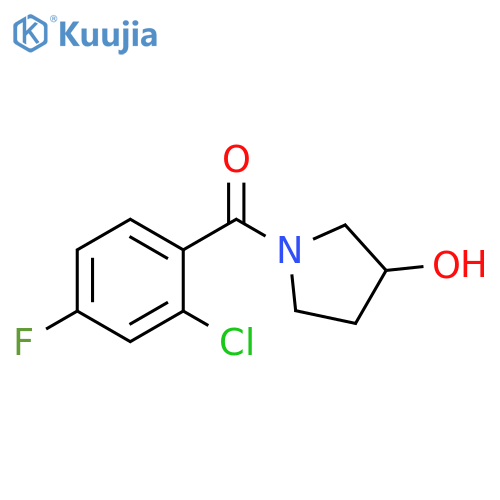 1-(2-chloro-4-fluorobenzoyl)pyrrolidin-3-ol structure