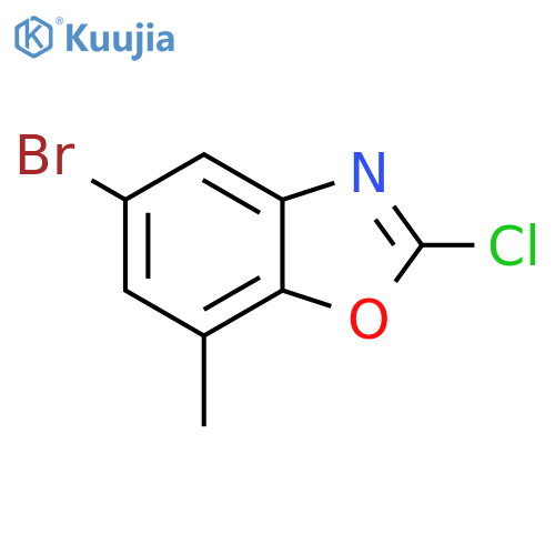 Benzoxazole, 5-bromo-2-chloro-7-methyl-  structure