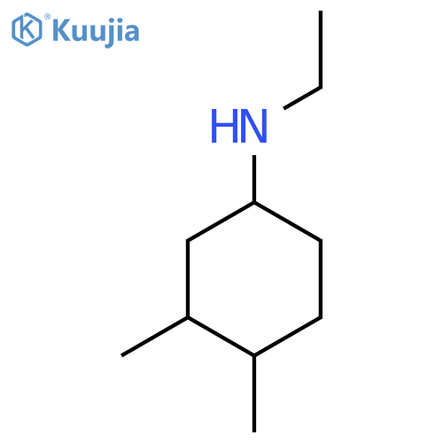 N-ethyl-3,4-dimethylcyclohexan-1-amine structure