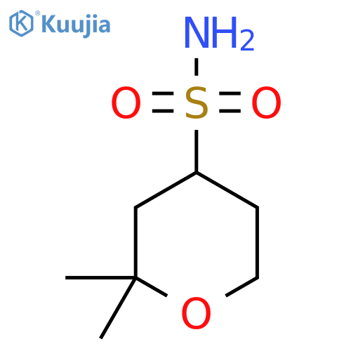 2,2-dimethyloxane-4-sulfonamide structure