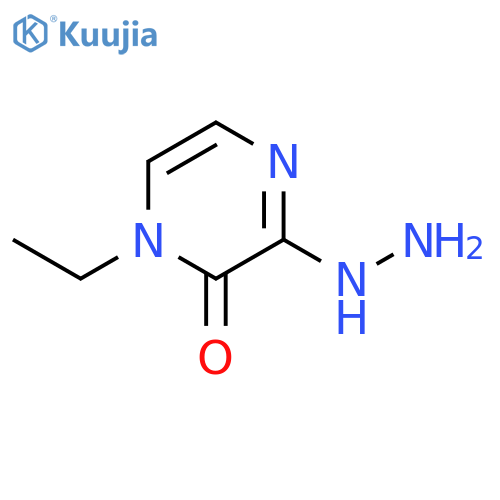 1-ethyl-3-hydrazinyl-1,2-dihydropyrazin-2-one structure