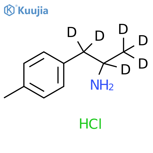 1,1,1,2,3,3-Hexadeuterio-3-(4-methylphenyl)propan-2-amine hydrochloride structure