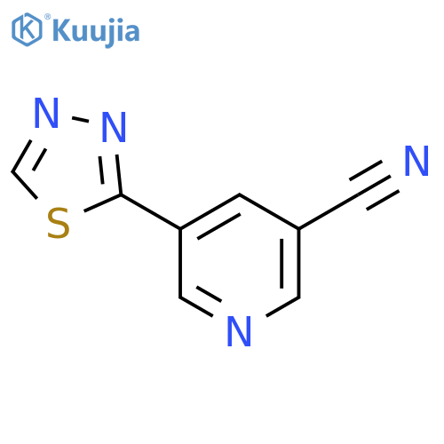 5-(1,3,4-Thiadiazol-2-yl)nicotinonitrile structure