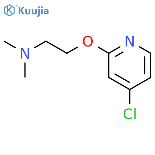 2-((4-Chloropyridin-2-yl)oxy)-N,N-dimethylethanamine structure