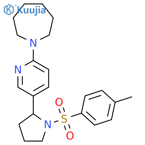 1-(5-(1-Tosylpyrrolidin-2-yl)pyridin-2-yl)azepane structure