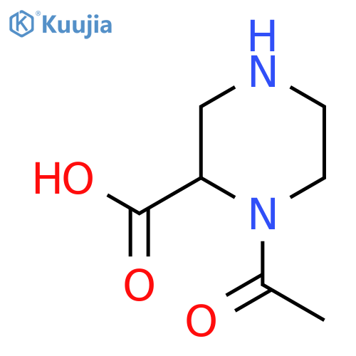 1-acetylpiperazine-2-carboxylic acid structure