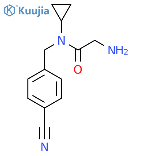 2-Amino-N-(4-cyano-benzyl)-N-cyclopropyl-acetamide structure