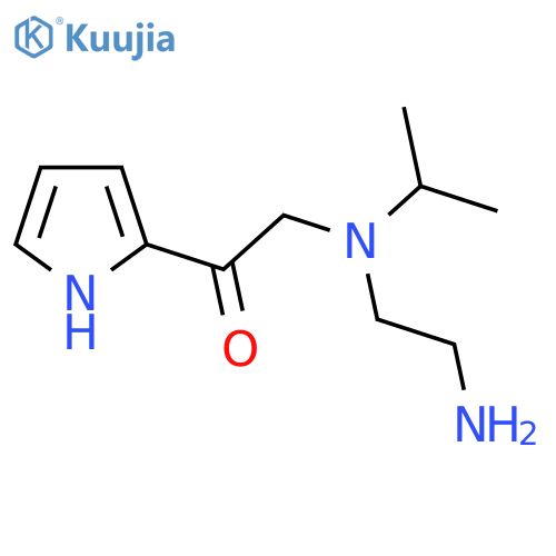 2-[(2-Amino-ethyl)-isopropyl-amino]-1-(1H-pyrrol-2-yl)-ethanone structure