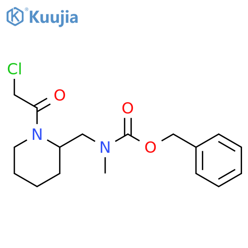 [1-(2-Chloro-acetyl)-piperidin-2-ylmethyl]-methyl-carbamic acid benzyl ester structure