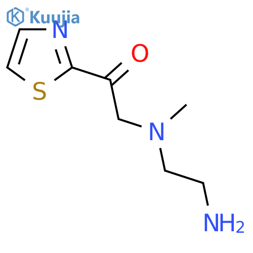 2-[(2-Amino-ethyl)-methyl-amino]-1-thiazol-2-yl-ethanone structure