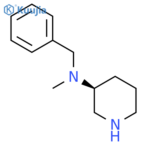 Benzyl-methyl-(S)-piperidin-3-yl-amine structure