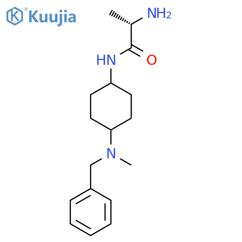 (S)-2-Amino-N-[4-(benzyl-methyl-amino)-cyclohexyl]-propionamide structure