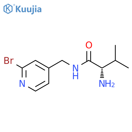 (S)-2-Amino-N-(2-bromo-pyridin-4-ylmethyl)-3-methyl-butyramide structure