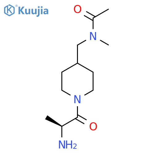 N-[1-((S)-2-Amino-propionyl)-piperidin-4-ylmethyl]-N-methyl-acetamide structure
