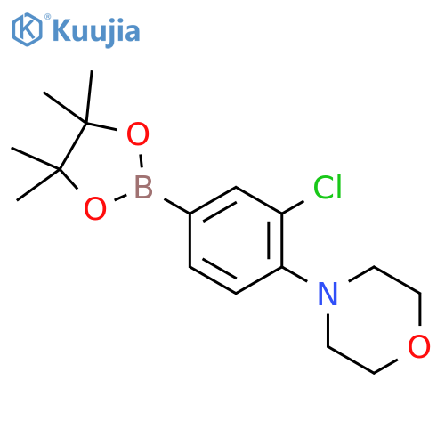 4-(2-Chloro-4-(4,4,5,5-tetramethyl-1,3,2-dioxaborolan-2-yl)phenyl)morpholine structure