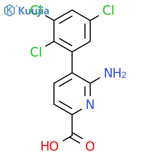 6-Amino-5-(2,3,5-trichlorophenyl)picolinic acid structure