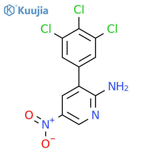 2-Amino-5-nitro-3-(3,4,5-trichlorophenyl)pyridine structure