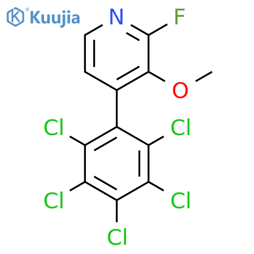 2-Fluoro-3-methoxy-4-(perchlorophenyl)pyridine structure