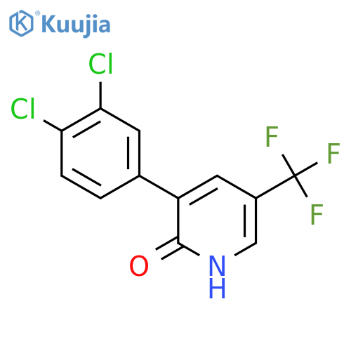 3-(3,4-Dichlorophenyl)-2-hydroxy-5-(trifluoromethyl)pyridine structure