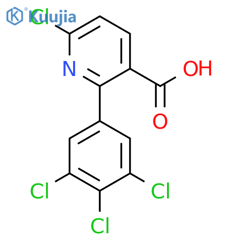 6-Chloro-2-(3,4,5-trichlorophenyl)nicotinic acid structure