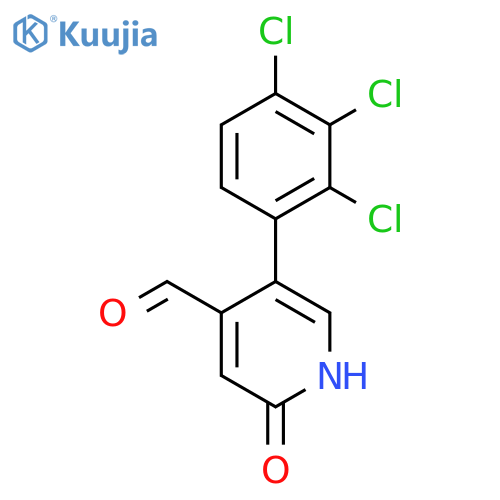 2-Hydroxy-5-(2,3,4-trichlorophenyl)isonicotinaldehyde structure