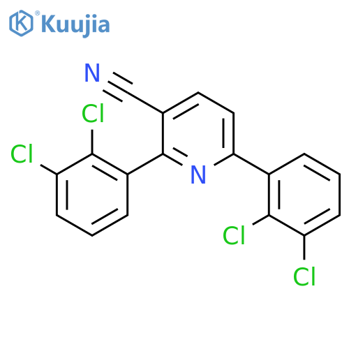 2,6-Bis(2,3-dichlorophenyl)nicotinonitrile structure