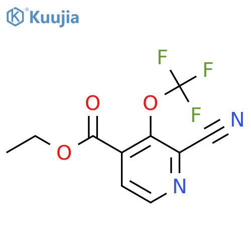 Ethyl 2-cyano-3-(trifluoromethoxy)pyridine-4-carboxylate structure