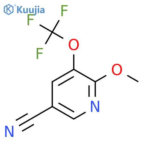 5-Cyano-2-methoxy-3-(trifluoromethoxy)pyridine structure