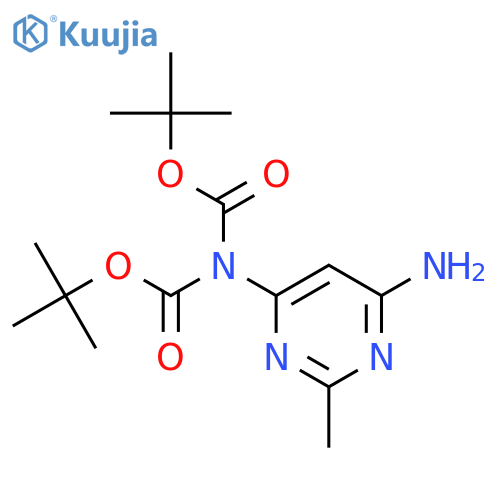 2 - Methyl - 6 - [bis(tert - butoxycarbonyl) - amino] - 4 - aminopyrimidine structure