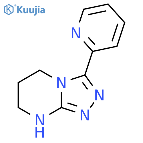 2-5H,6H,7H,8H-[1,2,4]Triazolo[4,3-a]pyrimidin-3-ylpyridine structure