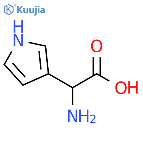 2-amino-2-(1H-pyrrol-3-yl)acetic acid structure