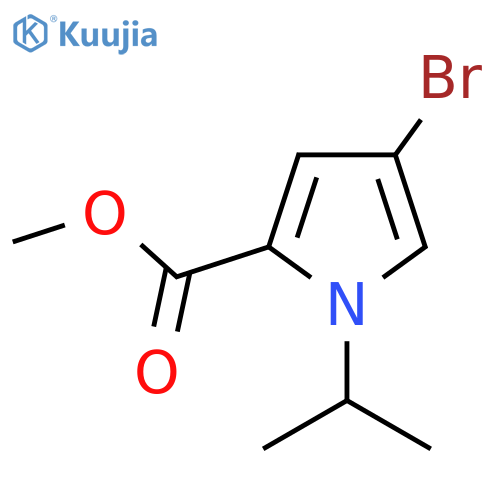 Methyl 4-bromo-1-isopropyl-1H-pyrrole-2-carboxylate structure