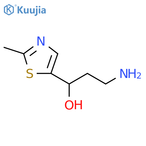 5-Thiazolemethanol, α-(2-aminoethyl)-2-methyl- structure