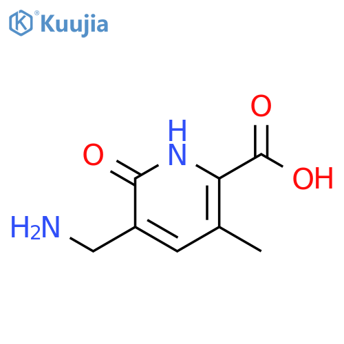2-Pyridinecarboxylic acid, 5-(aminomethyl)-1,6-dihydro-3-methyl-6-oxo- structure