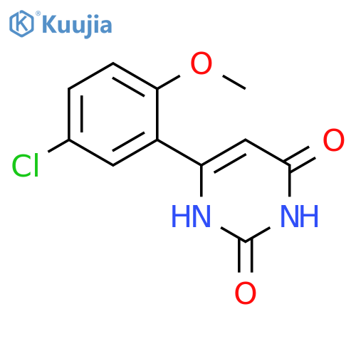 6-(5-Chloro-2-methoxyphenyl)pyrimidine-2,4(1H,3H)-dione structure