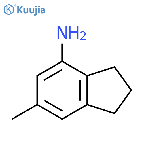 6-methyl-2,3-dihydro-1H-inden-4-amine structure