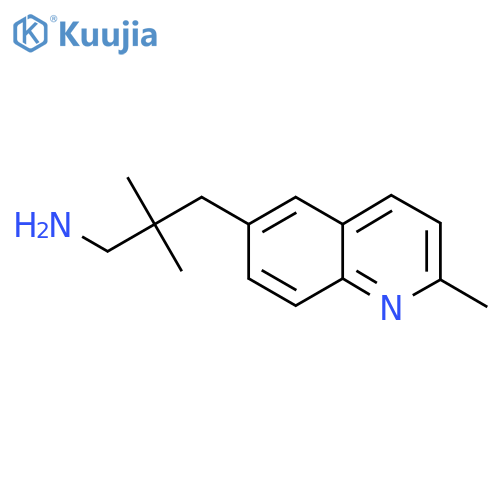 2,2-dimethyl-3-(2-methylquinolin-6-yl)propan-1-amine structure