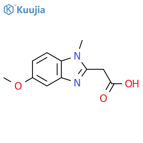 2-(5-methoxy-1-methyl-1H-1,3-benzodiazol-2-yl)acetic acid structure