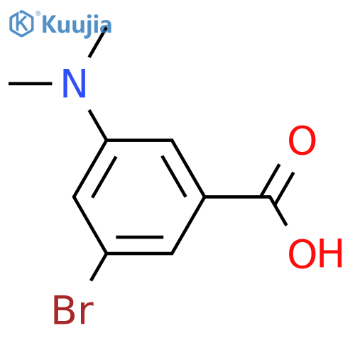 3-bromo-5-(dimethylamino)benzoic acid structure