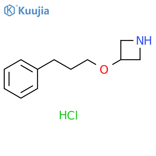 3-(3-phenylpropoxy)azetidine hydrochloride structure
