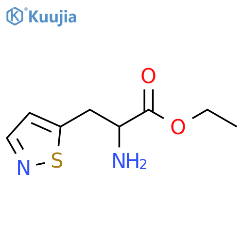 ethyl 2-amino-3-(1,2-thiazol-5-yl)propanoate structure